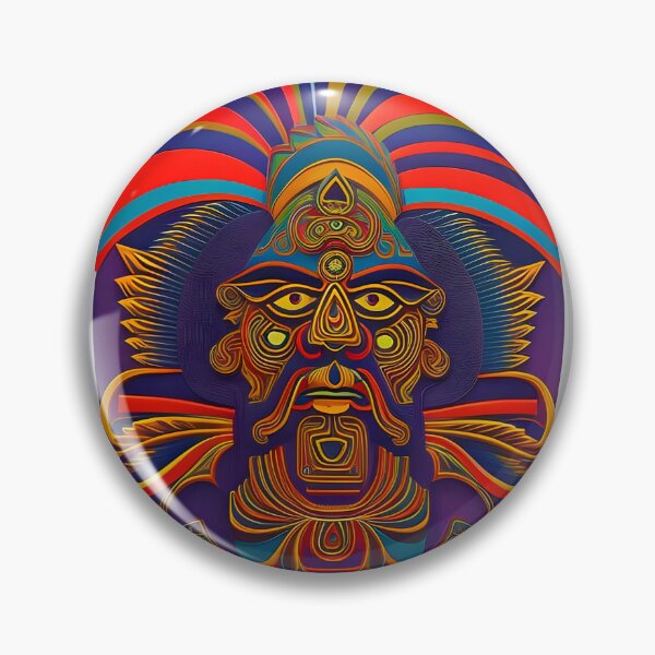 Item preview, New World Gods (35) - Mesoamerican Inspired Psychedelic Art designed and sold by TheThirdEye.