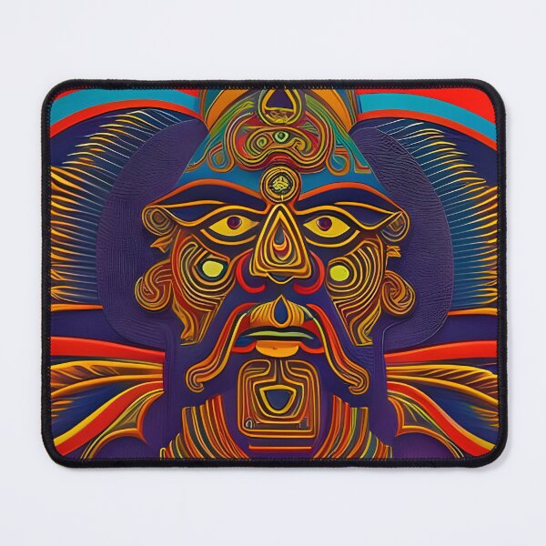 Item preview, New World Gods (35) - Mesoamerican Inspired Psychedelic Art designed and sold by TheThirdEye.