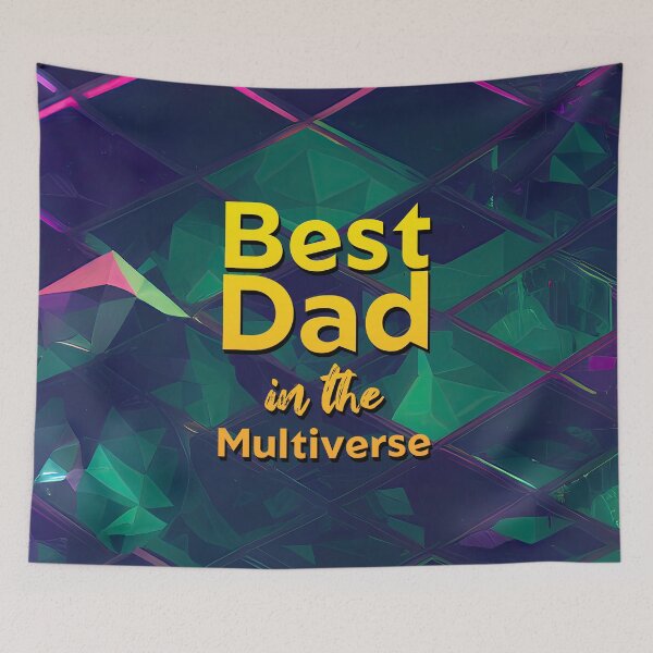 Item preview, Best Dad in the Multiverse Poster7 designed and sold by angelisart.