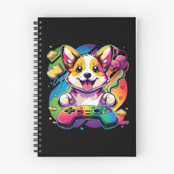 Item preview, Corgi Dog Gamer Colorful Kawaii designed and sold by Leonardo Palumbo.