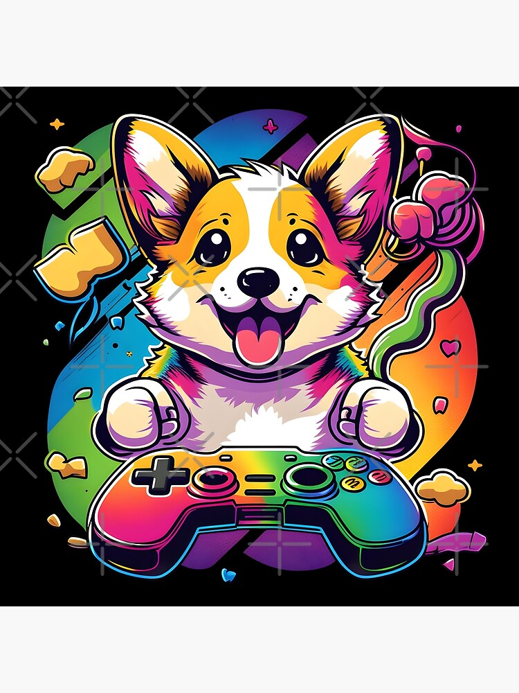 Gaming Corgi - The Cutest Gamer Pup! Poster for Sale by Epicsessed