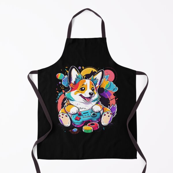 Item preview, Corgi Dog Gamer Colorful Kawaii designed and sold by Leonardo Palumbo.
