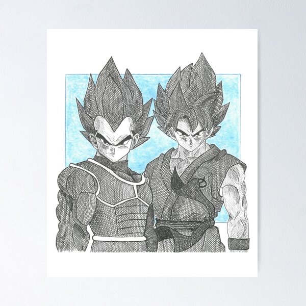 Drawing VEGETA SSj Blue MAX POWER & GOKU SSj Blue KAIOKEN x10 !!! | TolgArt  | Cómo dibujar a goku, Fondo de pantalla de anime, Dibujos