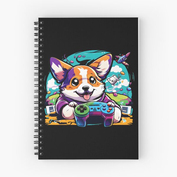 Item preview, Corgi Dog Gamer Colorful Kawaii designed and sold by Leonardo Palumbo.