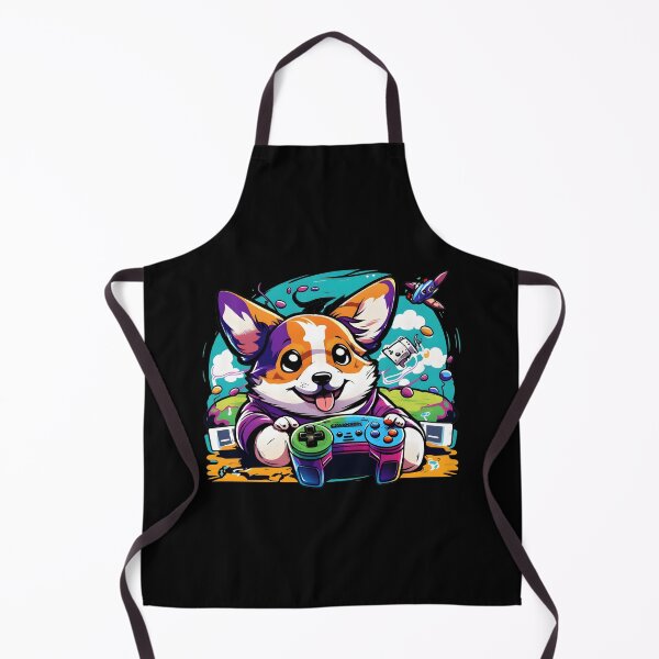 Item preview, Corgi Dog Gamer Colorful Kawaii designed and sold by Leonardo Palumbo.