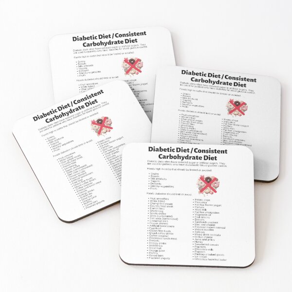 Item preview, Diabetic Diet / Consistent Carbohydrate Diet Infographic designed and sold by Caregiverology.