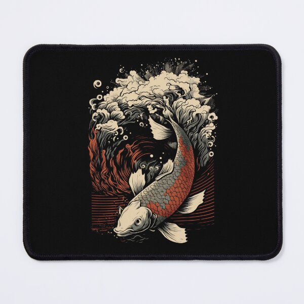 Item preview, Japan Koi Fish Great Wave Retro Vintage designed and sold by brytfanna.