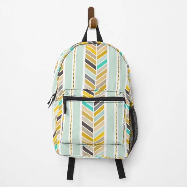 Item preview, Mint & Mustard Herringbone Arrow Pattern designed and sold by inspirationzgal.