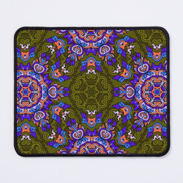 Item preview, Colorful Ethnic Indian Floral pattern - IC007 designed and sold by Art-by-Geoff.