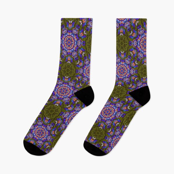 Item preview, Colorful Ethnic Indian Floral pattern - IC007 designed and sold by Art-by-Geoff.