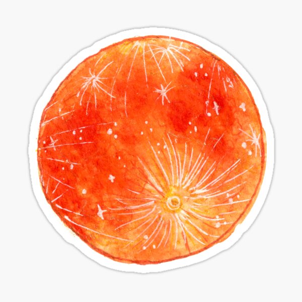 Blood Orange Moon Sticker