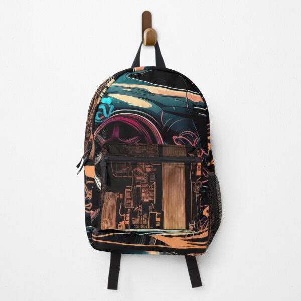 Item preview, Japanese Sports Car With Cyber Electric Cityscape Style Art designed and sold by ultra-cool.