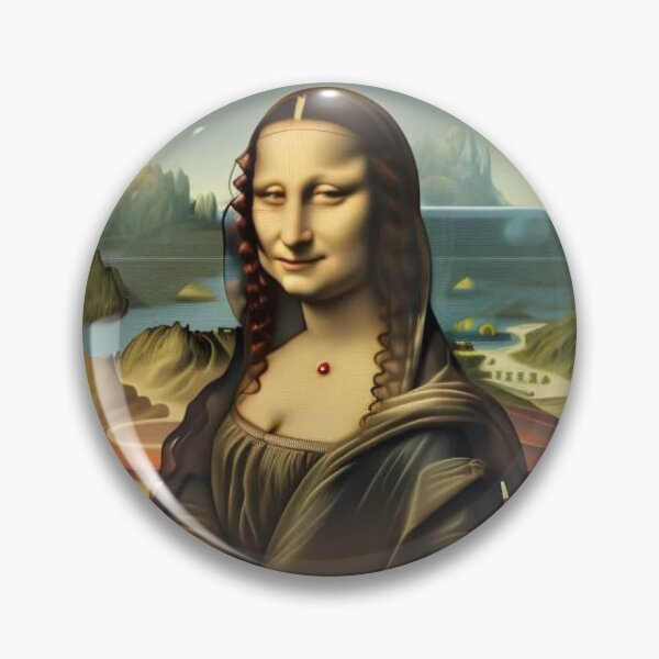 Item preview, Mona Lisa (Ugly AI Portrait) designed and sold by UglyAIArtwork.