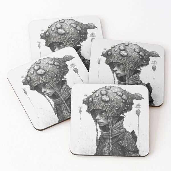 Item preview, Ancient Mushies - Black and White designed and sold by WilbDigital.