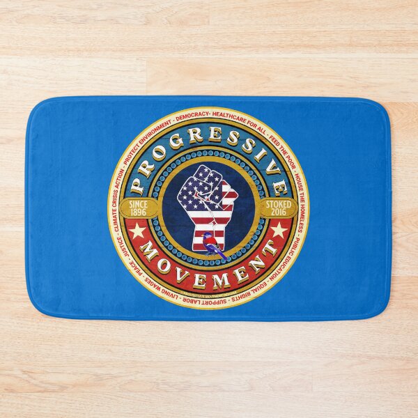 Item preview, PMD00566 Progressive Movement Designs American Flag protest fist shows you support progressive policy goals for progressive Democrats, progressive Independents and Bernie Sanders supporters designed and sold by ProgressiveLeft.