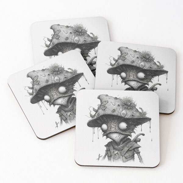 Item preview, Ancient Mushies - Black and White designed and sold by WilbDigital.