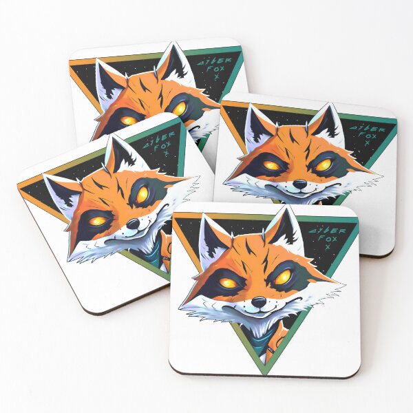 Item preview, Cyber Fox sticker designed and sold by Rusty lynx Design.