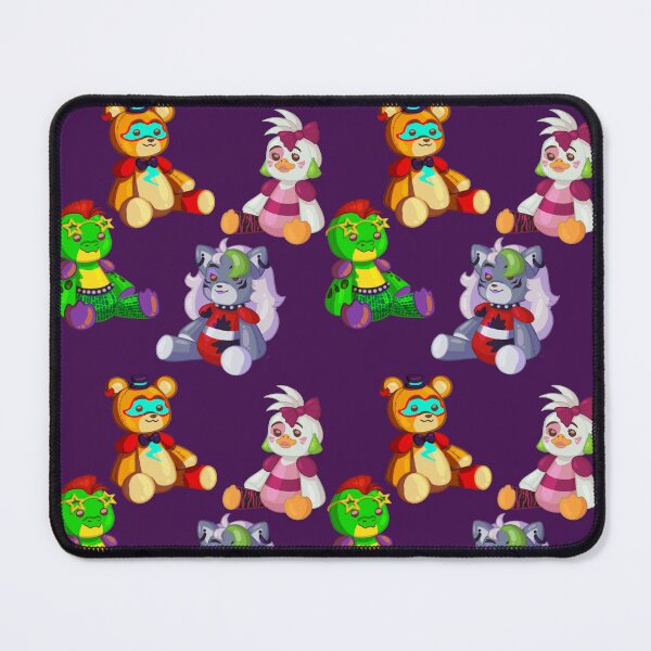 Item preview, Repeating pattern plush fnaf friends designed and sold by Kethree-Creates.