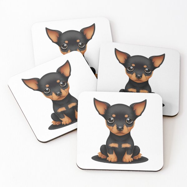Item preview, Adorable miniature pincher puppy designed and sold by SnarkyCoffee.