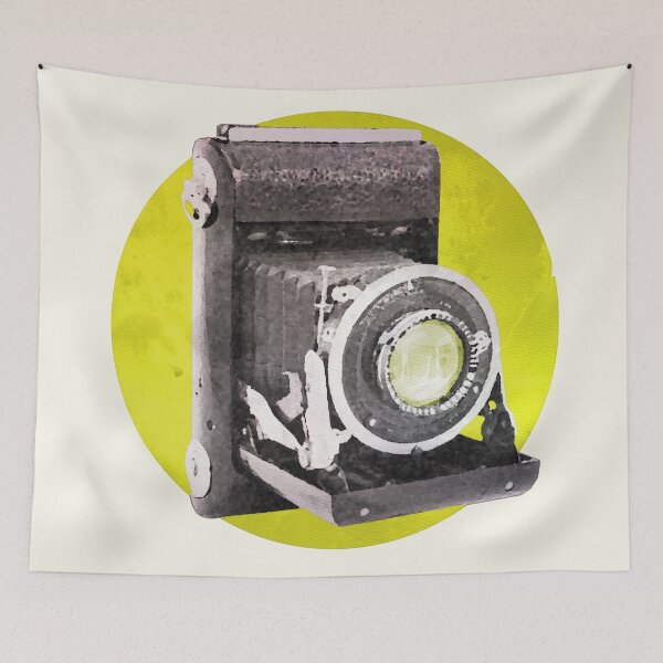 Item preview, Retro camera in watercolor designed and sold by thelazypigeon.