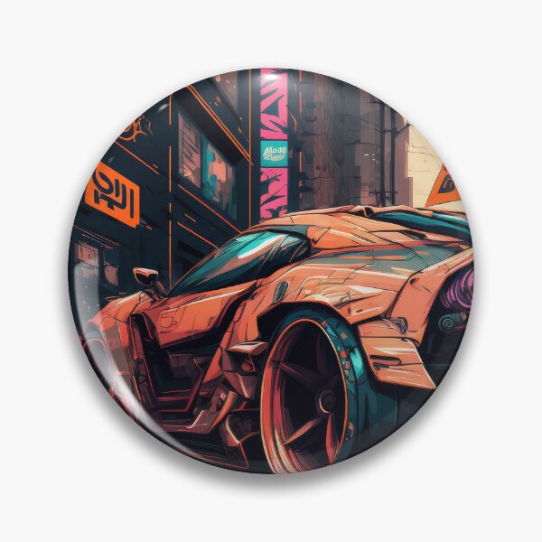 Item preview, Cool Sports Car With Large Spoiler Raw Power In The City Streets designed and sold by ultra-cool.