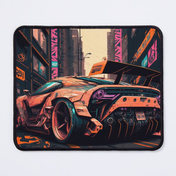 Item preview, Cool Sports Car With Large Spoiler Raw Power In The City Streets designed and sold by ultra-cool.