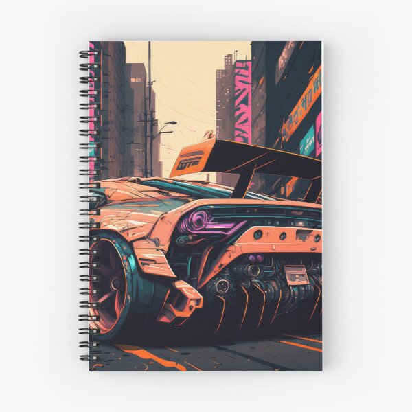 Item preview, Cool Sports Car With Large Spoiler Raw Power In The City Streets designed and sold by ultra-cool.
