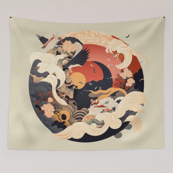 Item preview, Capturing the Zen Elements of Nature - Ukiyo-E style designed and sold by ArtificialEye.