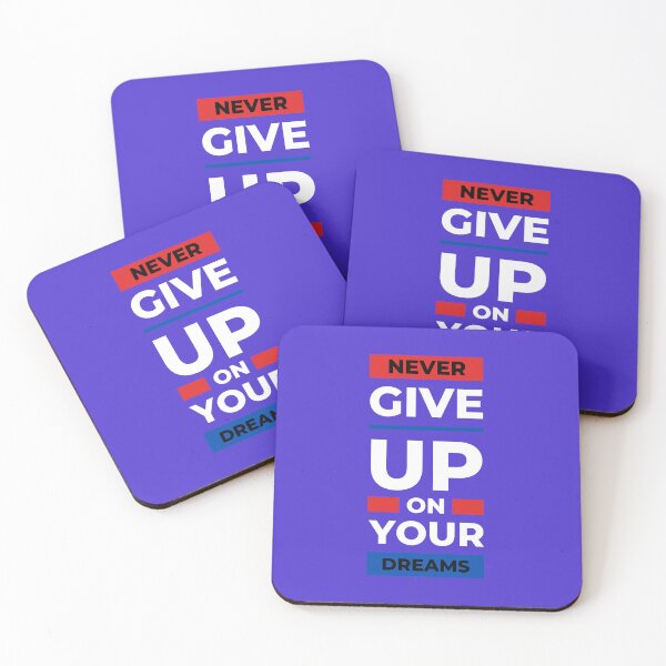 Item preview, never give up on your dreams designed and sold by shopnowmix.