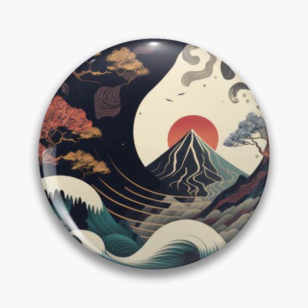 Item preview, Zen Elements of Nature - Ukiyo-E style designed and sold by ArtificialEye.