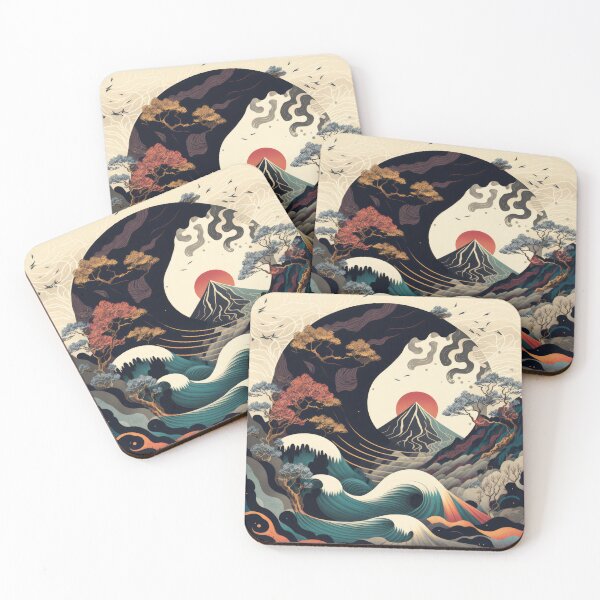 Item preview, Zen Elements of Nature - Ukiyo-E style designed and sold by ArtificialEye.