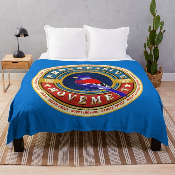 Item preview, PMD00567 Progressive Movement Designs Red White Blue bird shows you support progressive policy goals for progressive Democrats, progressive Independents and Bernie Sanders supporters designed and sold by ProgressiveLeft.