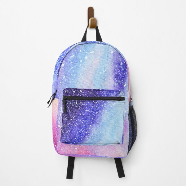 Item preview, Milky Way Over Snowy Mountains - Handpainted Watercolor Art designed and sold by Wolshebnaja.