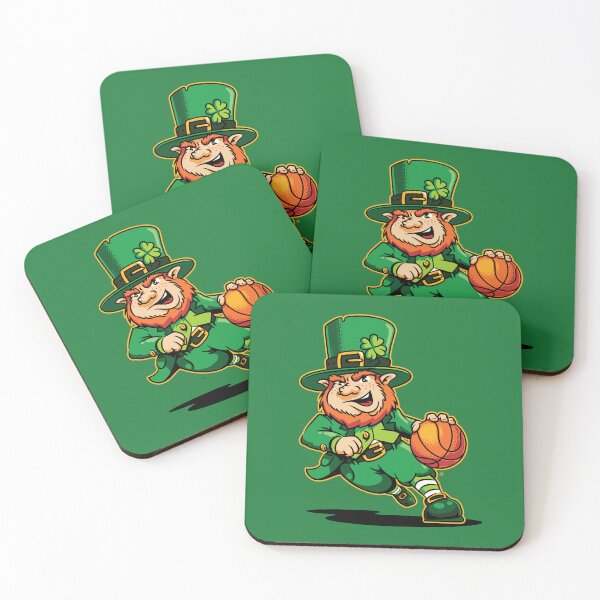 Artikelvorschau, Kobold, der Basketball-St Patrick Tagesmaskottchen spielt entworfen und verkauft von vomaria.
