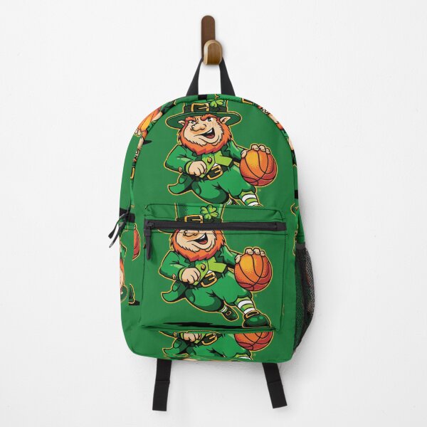 Item preview, Leprechaun Playing Basketball St Patrick's Day Mascot designed and sold by vomaria.