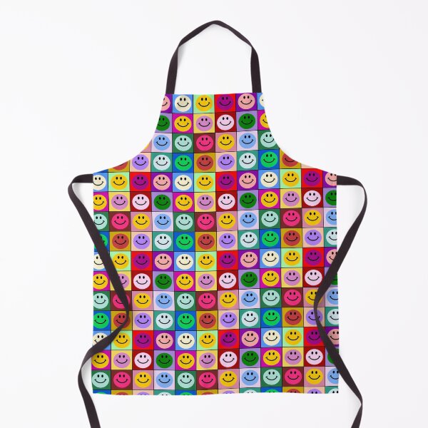 Item preview, Colorful Happy Face Squares Pattern - Rainbow Smiles designed and sold by inspirationzgal.