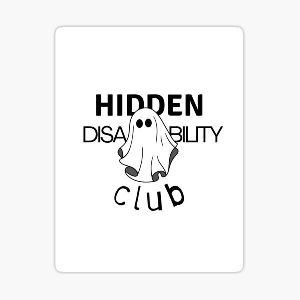 Item preview, Hidden Disability Club Ghost designed and sold by alaza252.