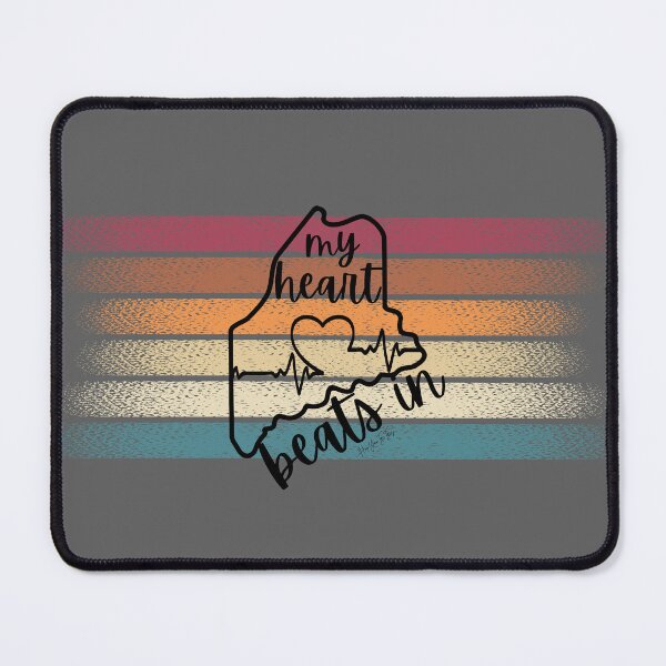 Item preview, My heart beats in Maine designed and sold by HooYooTeeTees.