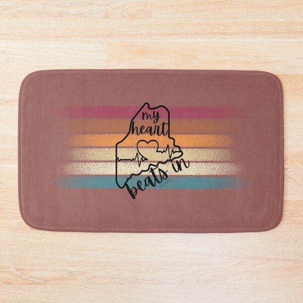 Item preview, My heart beats in Maine designed and sold by HooYooTeeTees.