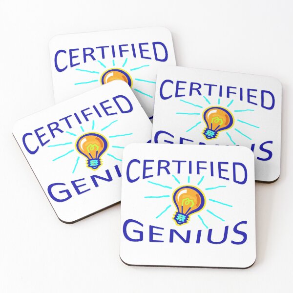 Item preview, Certified Genius designed and sold by CommandoCrane.