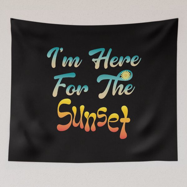 Item preview, Im Here For The Sunset Sweatshirt, Black, by DAM Creative, designed and sold by DAM Creative ⭐⭐⭐⭐⭐.