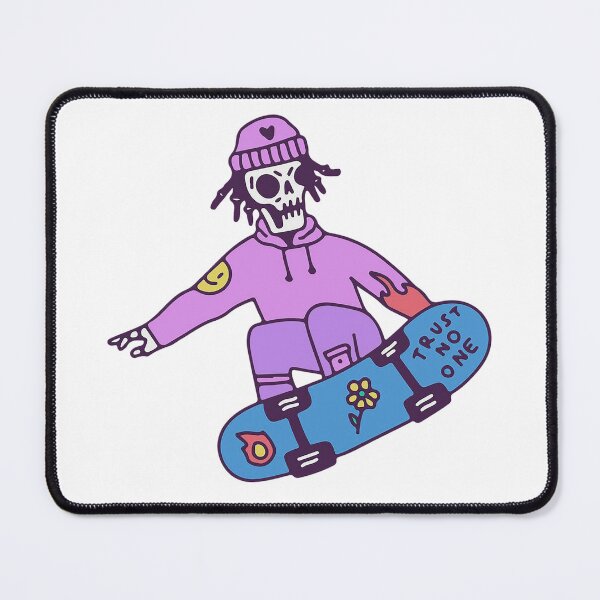 Item preview, skeleton skater trust no one designed and sold by HopAbernathy.