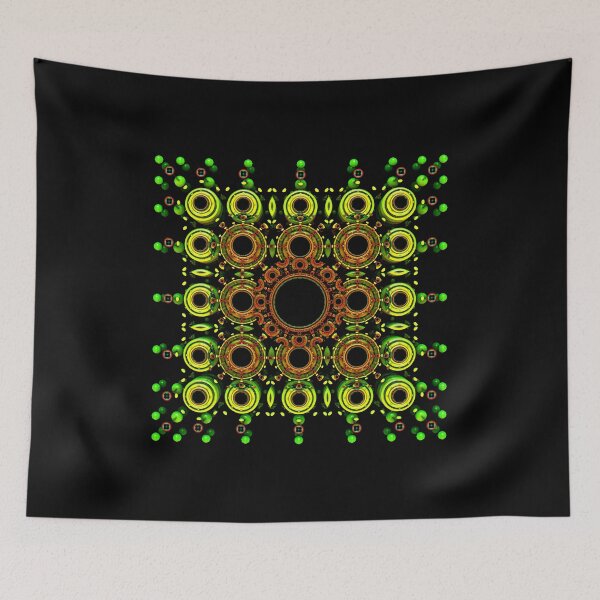 Item preview, 3D Fractal Art - Square Mandala designed and sold by Fractal-Graphic.