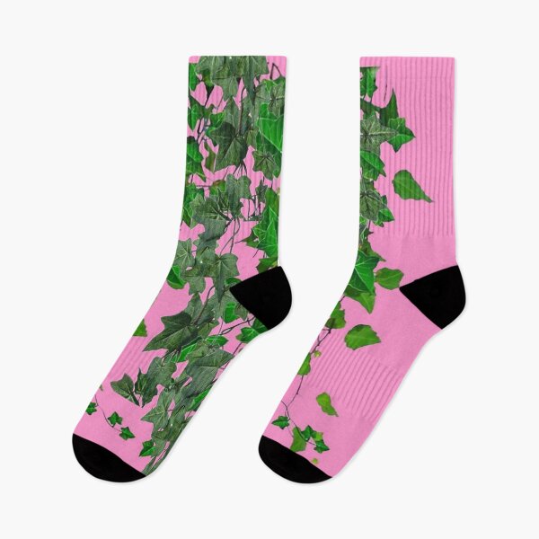 Item preview, HANGING GREEN IVY HOUSE PLANT PINK ART designed and sold by sharlesart.