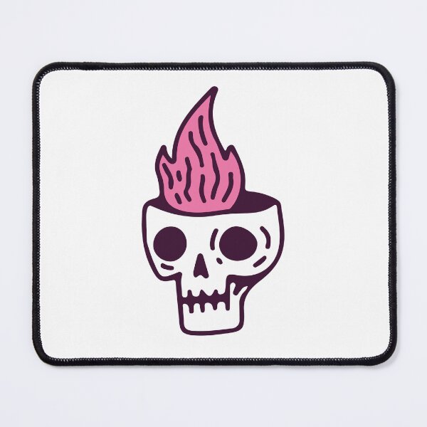 Item preview, skull head with fire designed and sold by HopAbernathy.