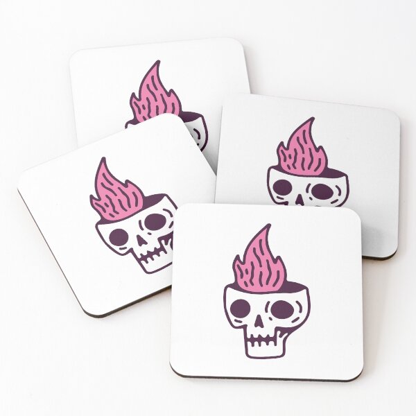 Item preview, skull head with fire designed and sold by HopAbernathy.
