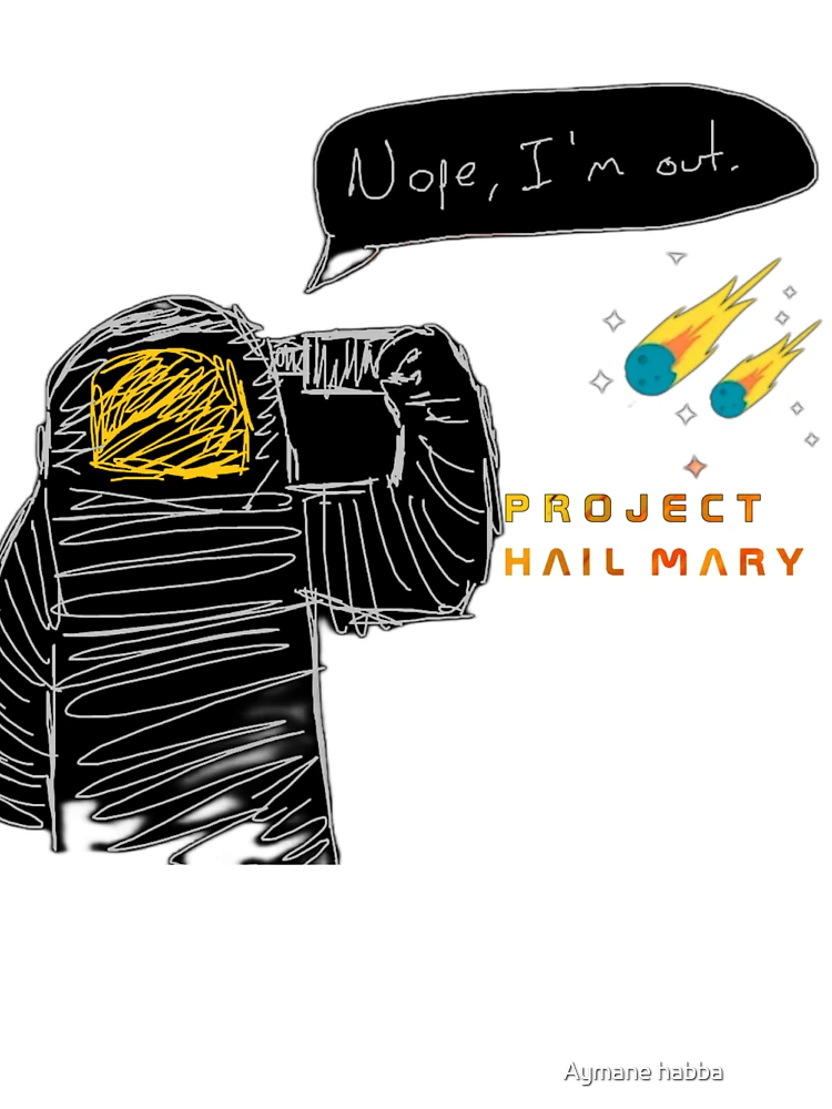Thumbnail 7 of 7, Oversized T-Shirt, Project hail Mary ⭐⭐⭐⭐⭐ designed and sold by Aymane habba ⭐⭐⭐⭐⭐.