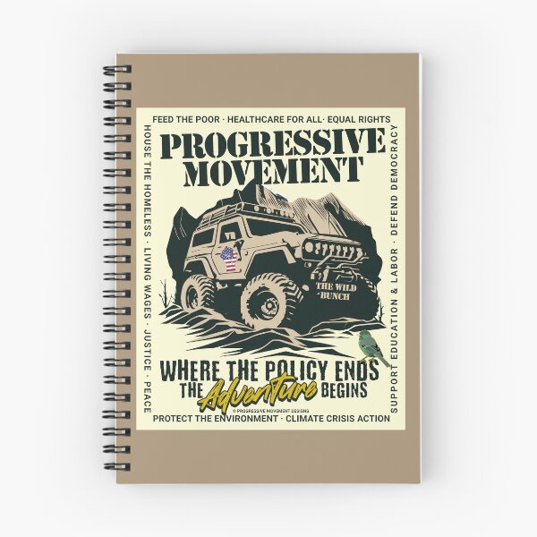 Item preview, PMD00569 Progressive Movement Designs Off Road Vehicle Where Policy Ends Adventure Begins for progressive Democrats and Bernie Sanders supporters up to the challenges with 12 policy goals designed and sold by ProgressiveLeft.