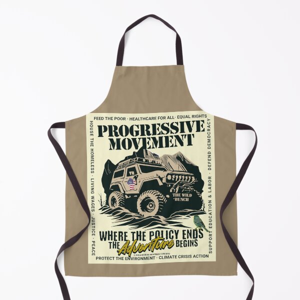 Item preview, PMD00569 Progressive Movement Designs Off Road Vehicle Where Policy Ends Adventure Begins for progressive Democrats and Bernie Sanders supporters up to the challenges with 12 policy goals designed and sold by ProgressiveLeft.