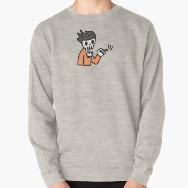 skull smoke weed Pullover Sweatshirt